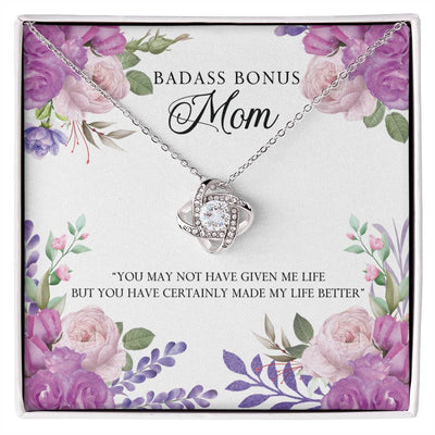 Bonus Mom Necklace with a message