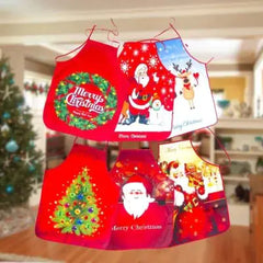 Festive Oil-Proof Kitchen Apron