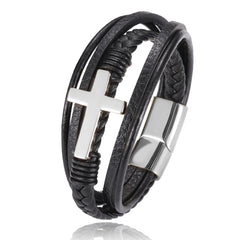 Men's Christian Cross Bracelet