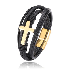 Men's Christian Cross Bracelet