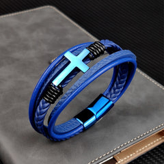 Men's Christian Cross Bracelet